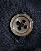 "Yohji Yamamoto COSTUME d’HOMME" Minimal detail cotton poplin black shirt