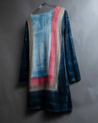 "Loro Piana" Hand-painted gradient knit tunic