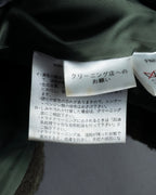 "BURBERRY" Leather switching design check tweed coat