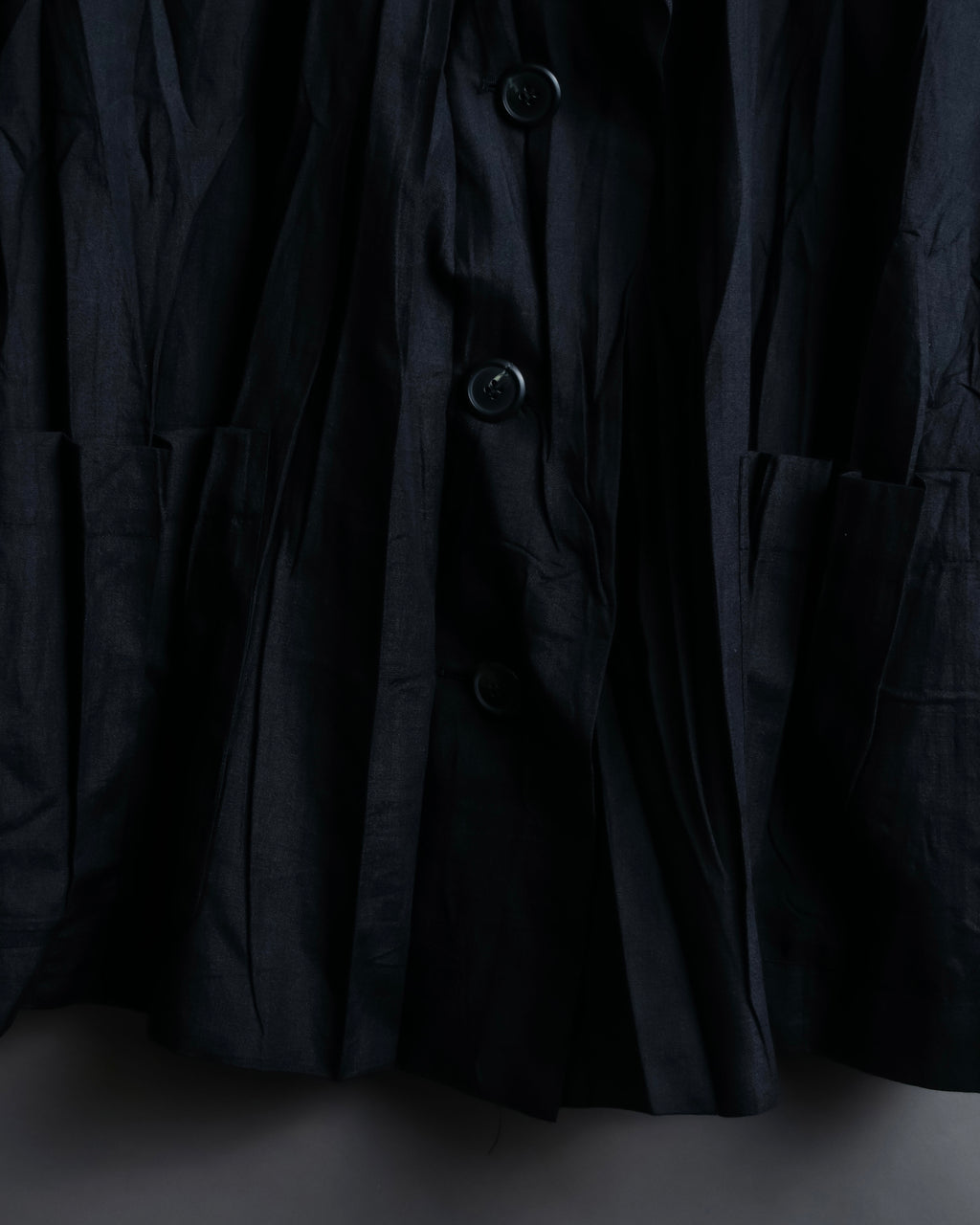 “ISSEY MIYAKE” wrinkle processing oversize tailored jacket