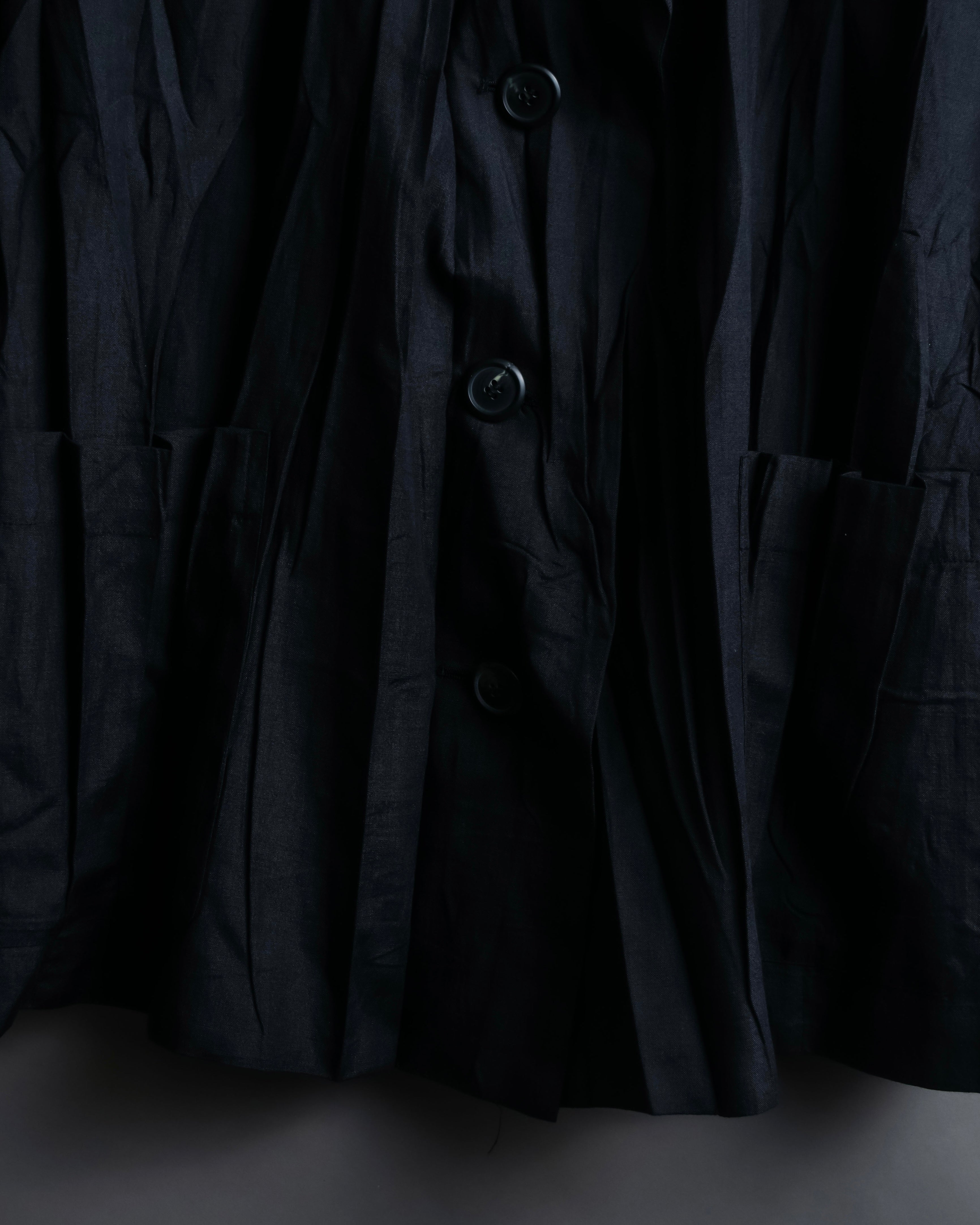 “ISSEY MIYAKE” wrinkle processing oversize tailored jacket