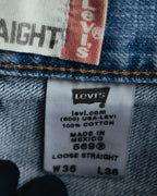 -MOOD MILLÉSIMES- 00’s softly faded loose straight denim pants 569 by “Levi’s”