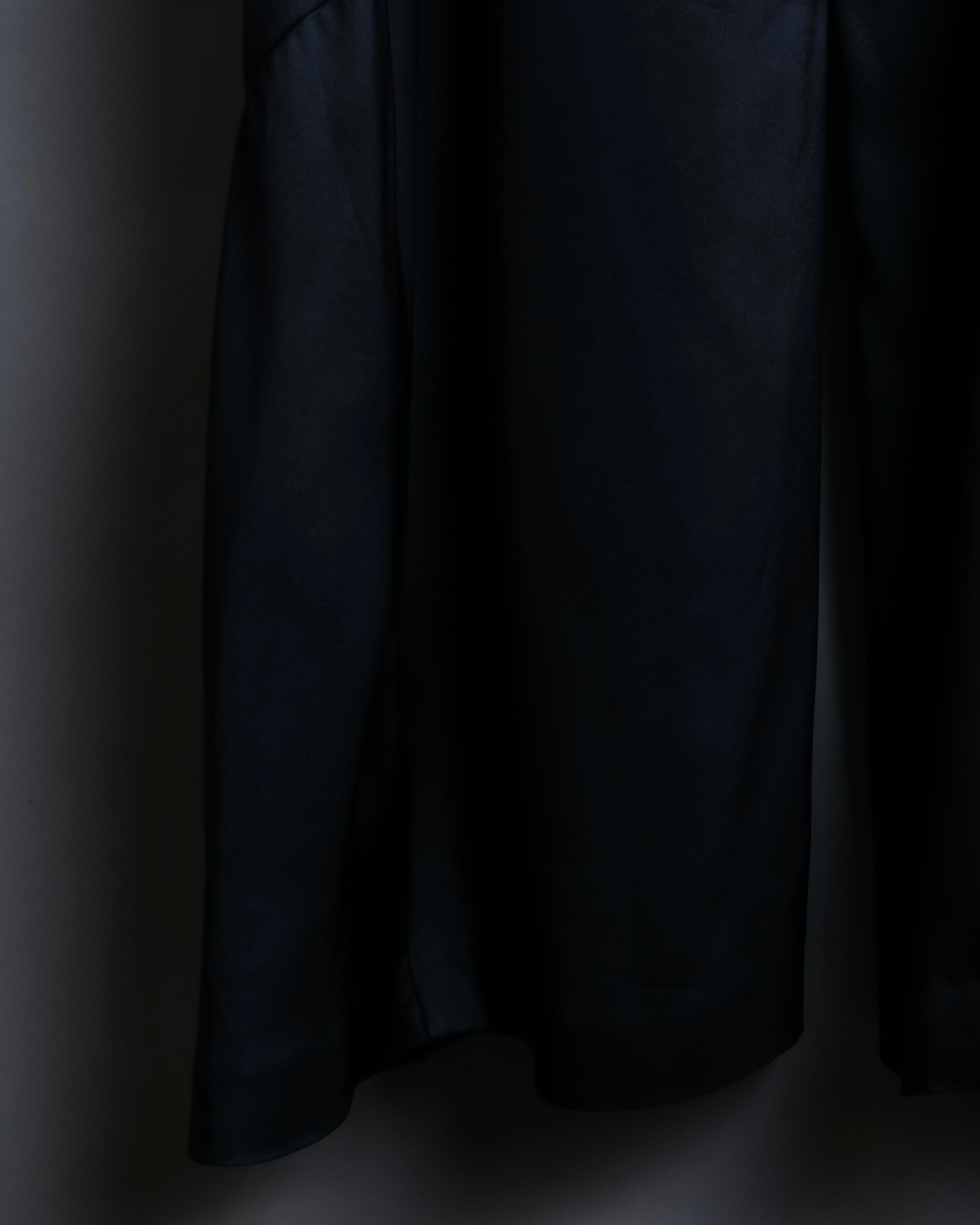 “CHANEL” Designed hem silk flare pants