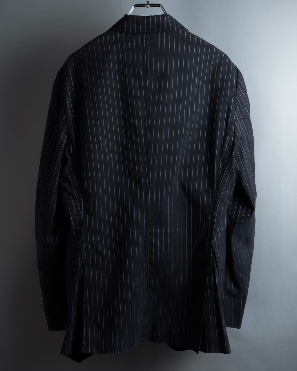 "Dolce & Gabbana" Collar switching design pinstripe pattern tailored jacket