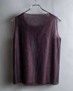 "LANVIN" Sequined bejeweled sleeveless pullover
