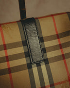 “Burberrys” 80’s-90’s Shadow horse check saddle shoulder bag