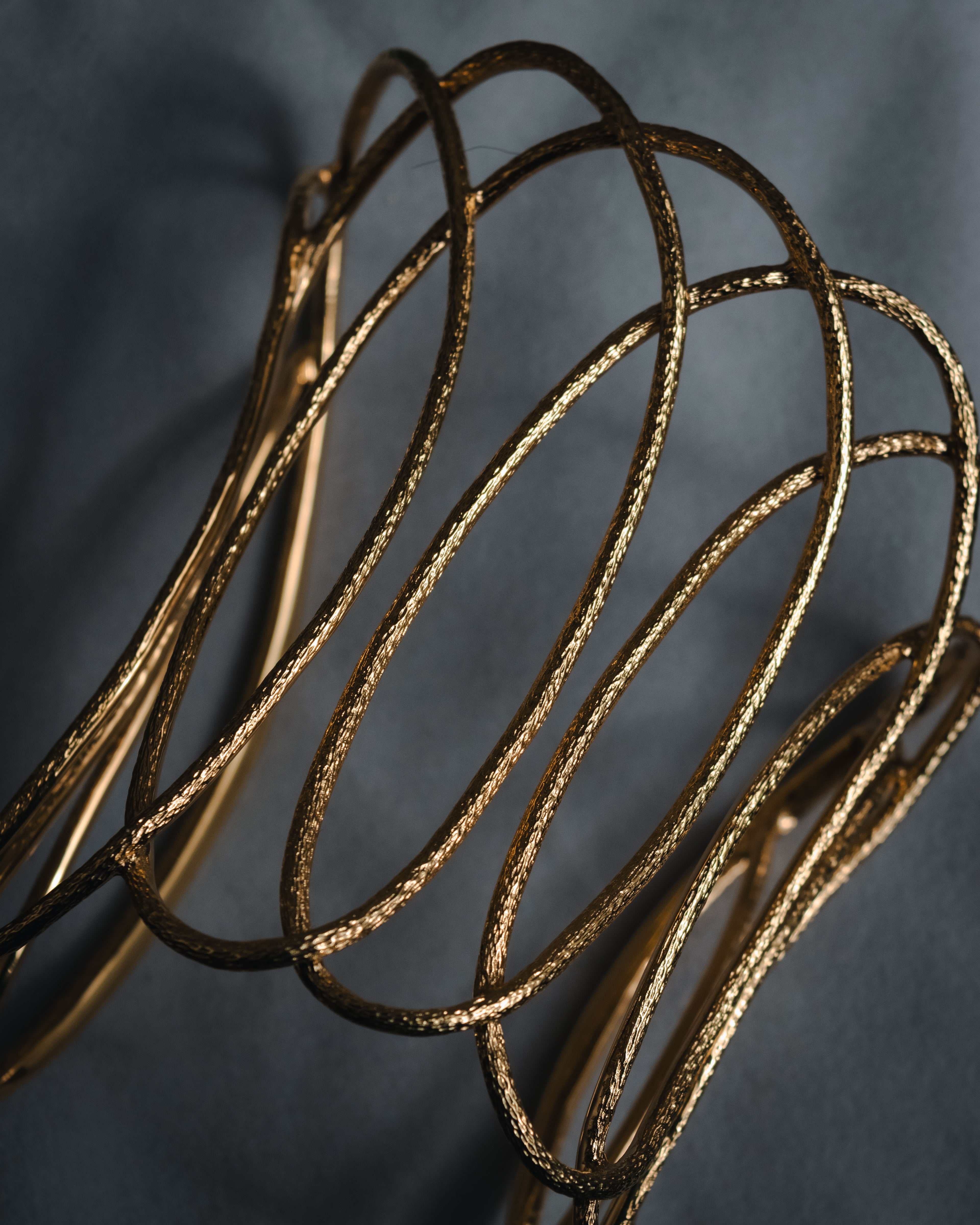 –SPECIAL– "Christian Dior" 2016-19 sculptural wirework cuff bangle