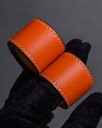 "LOEWE" Anagram logo engraved leather bracelet