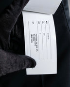 "sacai" Satin line design tapered slacks