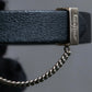 "Salvatore Ferragamo"
Silver chain design gancini leather bracelet