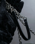 "MAISON MARGIELA" Calf leather chain shoulder wallet bag