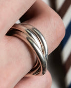 "Tiffany&Co" Trinity design silver ring