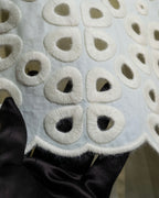 "FENDI" hole pattern and tack designed skirt