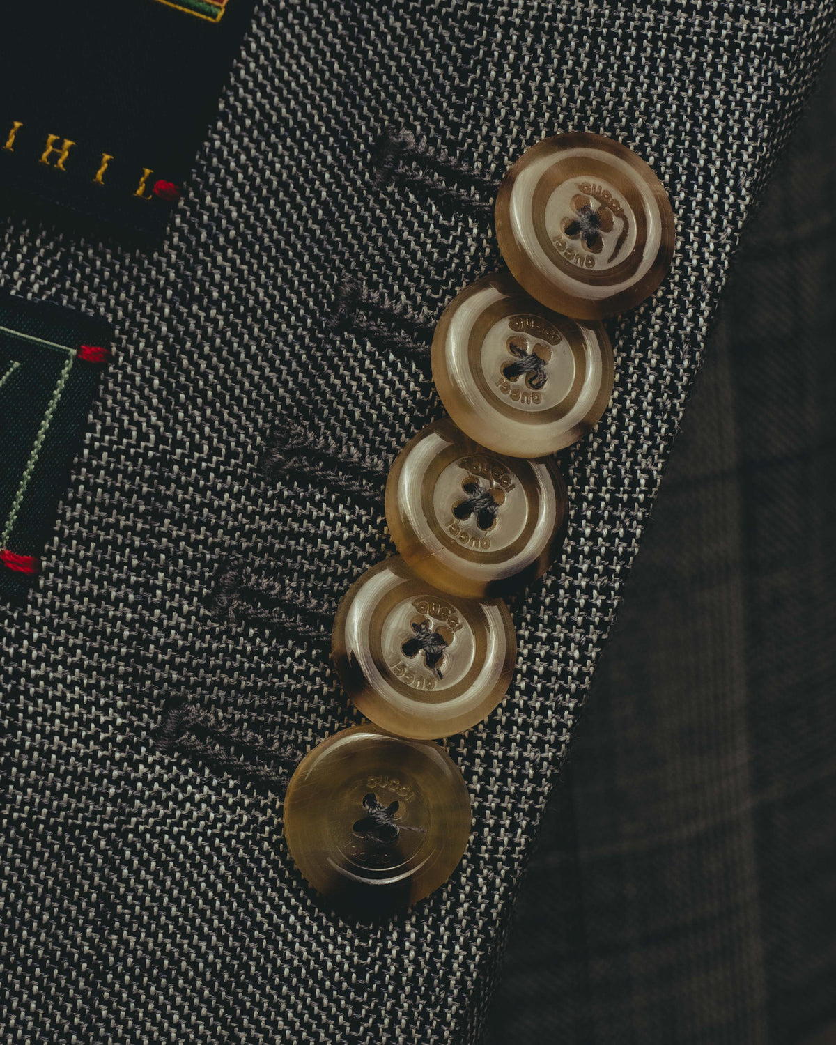 -SPECIAL- “GUCCI” 2019-2021 Glen check double-breasted wool suit