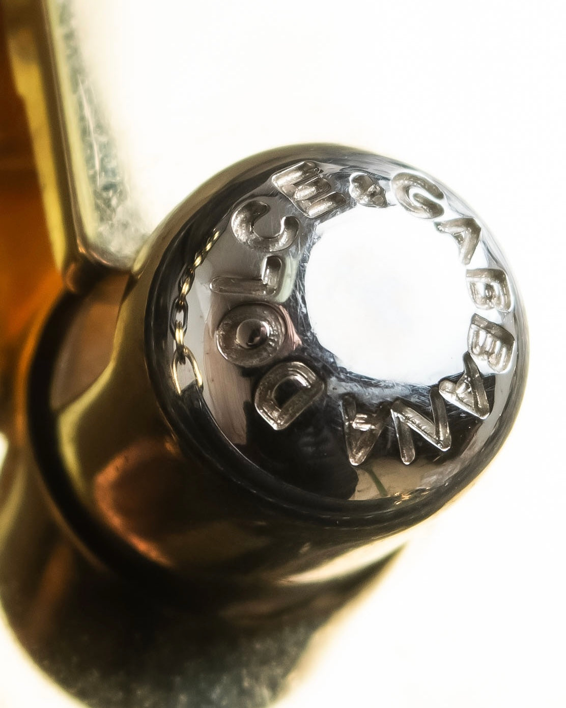 "DOLCE &amp; GABBANA" Gold chain two-way leather bag