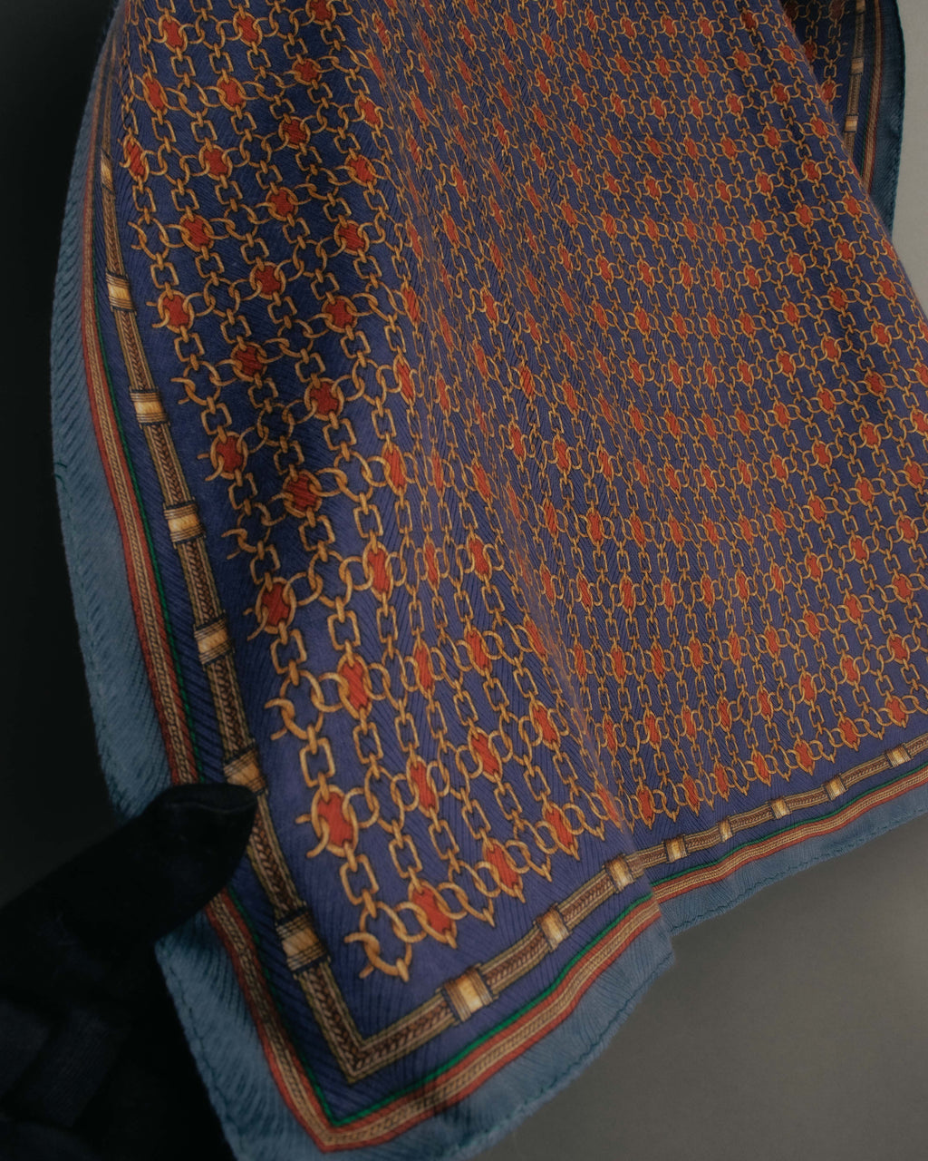 "CELINE" 80's-90's Chain print scarf