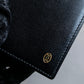 "Cartier" 2C logo engraved leather bi-fold wallet