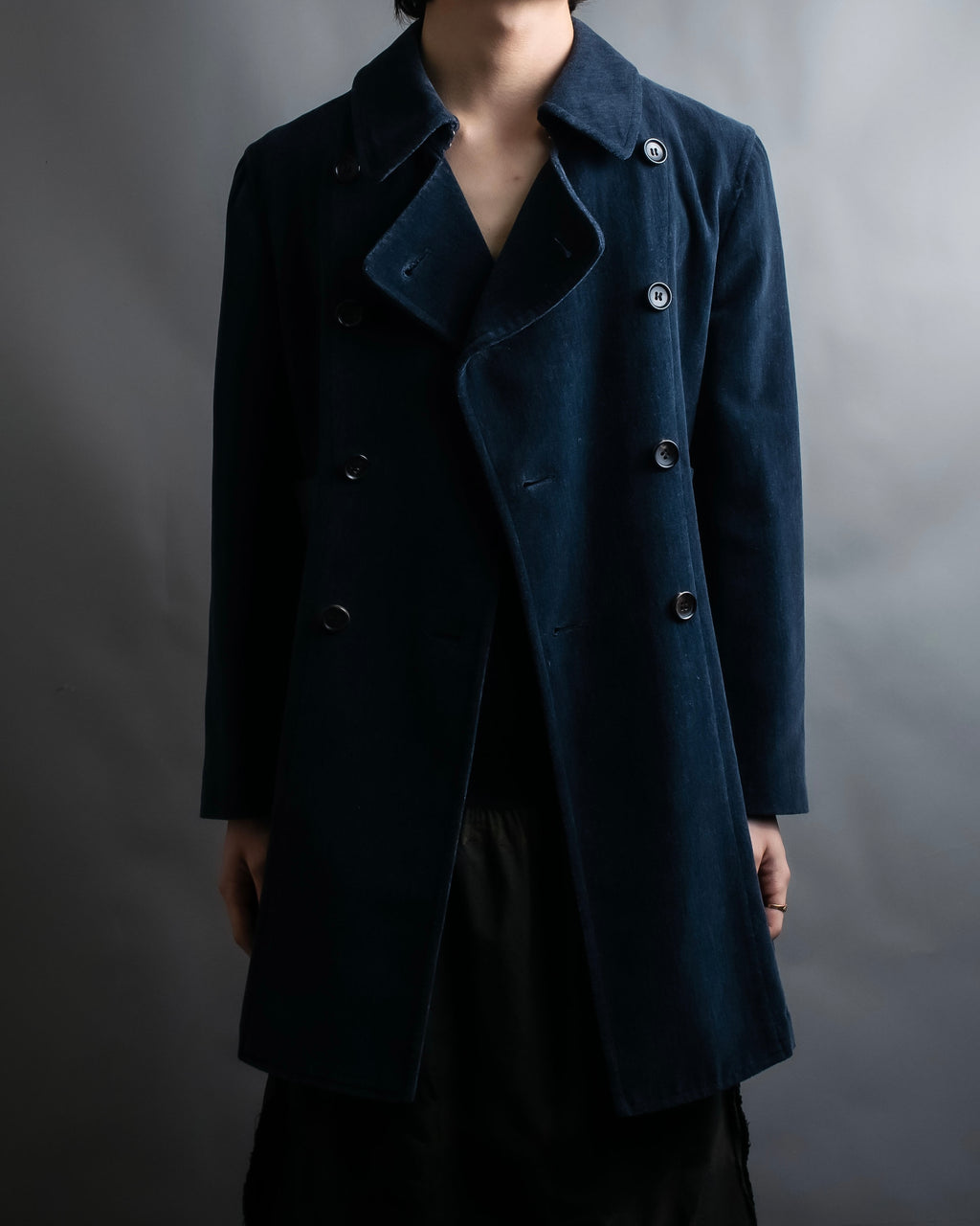 "Comme des garçons robe de chambre" Beautiful velour double half coat