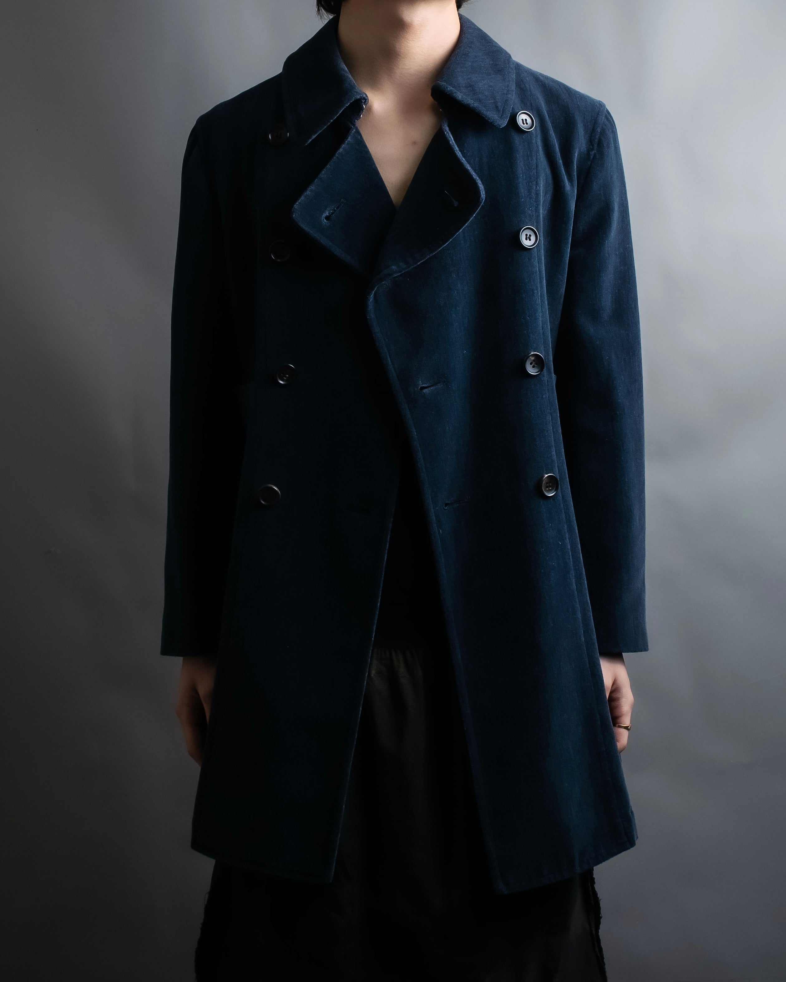 "Comme des garçons robe de chambre" Beautiful velour double half coat