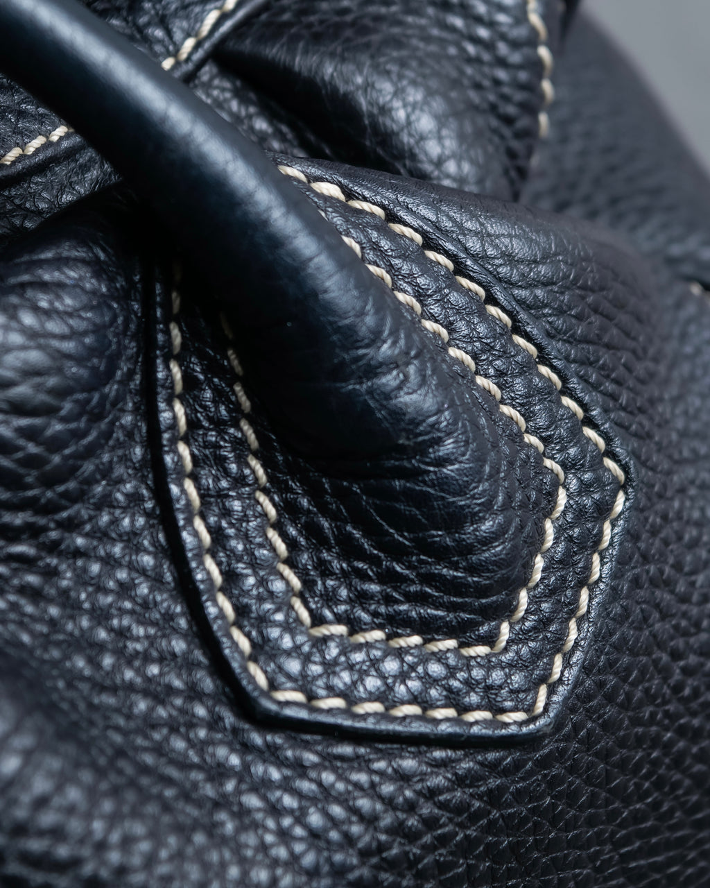 "CELINE" Gold buckle design large shoe bag shoulder bag