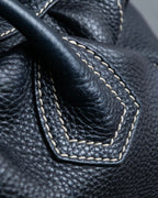 "CELINE" Gold buckle design large shoe bag shoulder bag