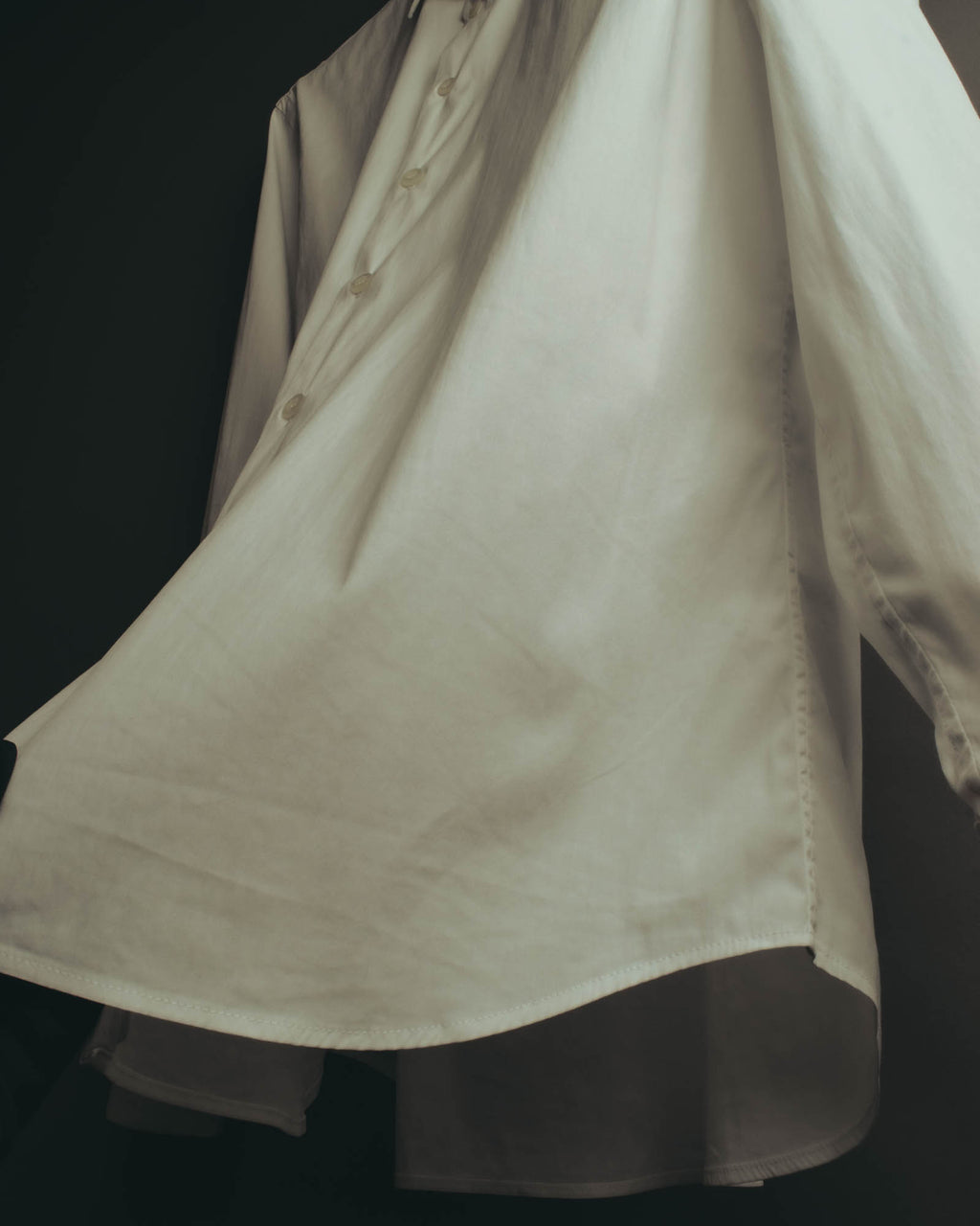 -SPECIAL- "PRADA" 10's-20's Stretch cotton silk-touch dress shirt