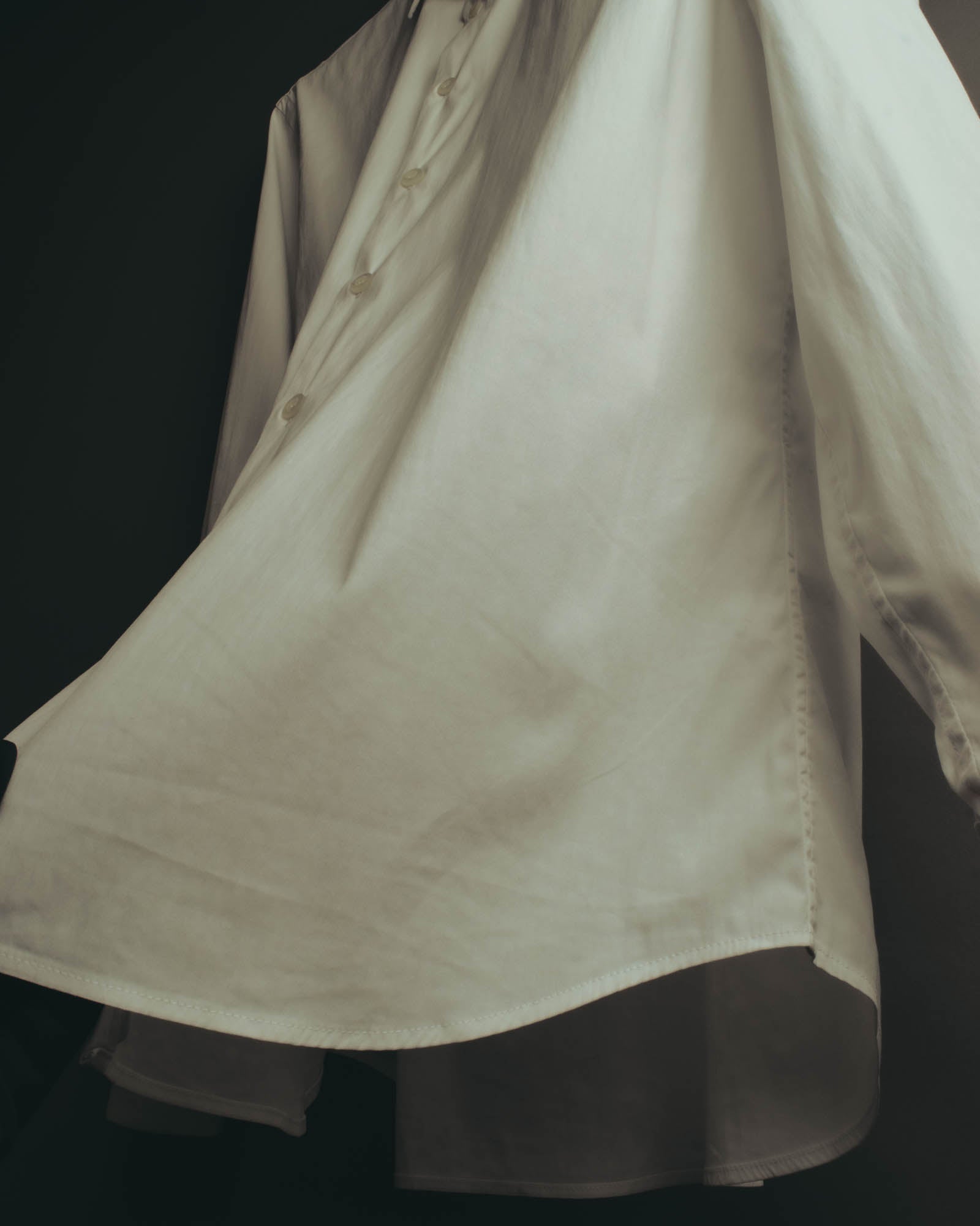 -SPECIAL- "PRADA" 10's-20's Stretch cotton silk-touch dress shirt