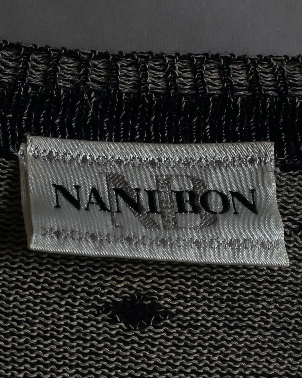 "Vintage abstract polka dot knit cardigan"