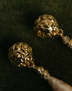 "Yves Saint Laurent" 80's-90's Pearl clip on drop earrings