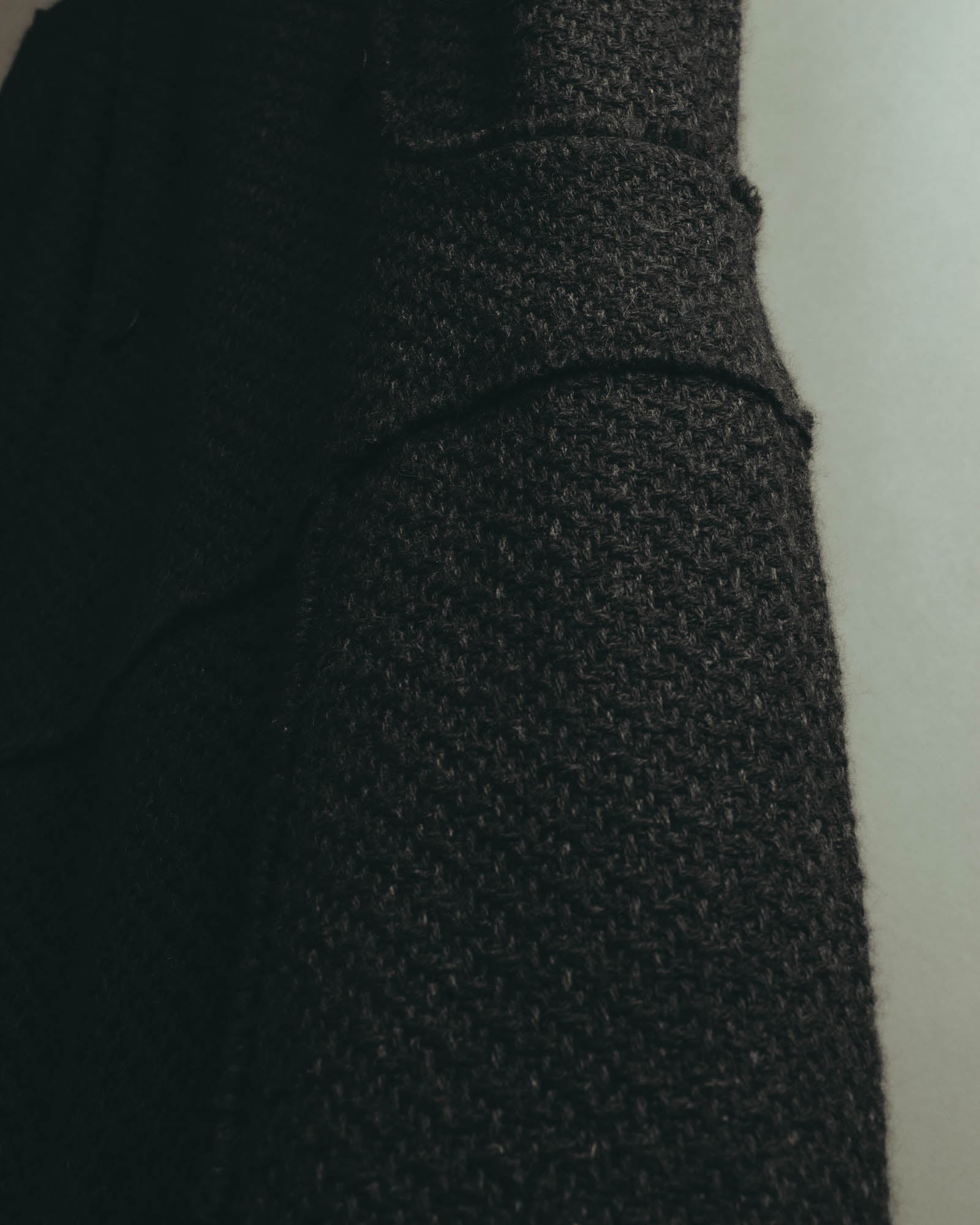 “CHANEL” 04AW textured tweed short sleeve jacket