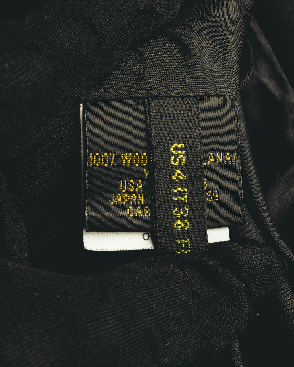 "DONNA KARAN NEW YORK" 90's Satin trimmed wool blazer