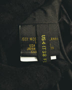 "DONNA KARAN NEW YORK" 90's Satin trimmed wool blazer