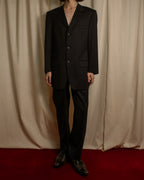 "GUCCI" 90's Elegant suiting pinstripe set up