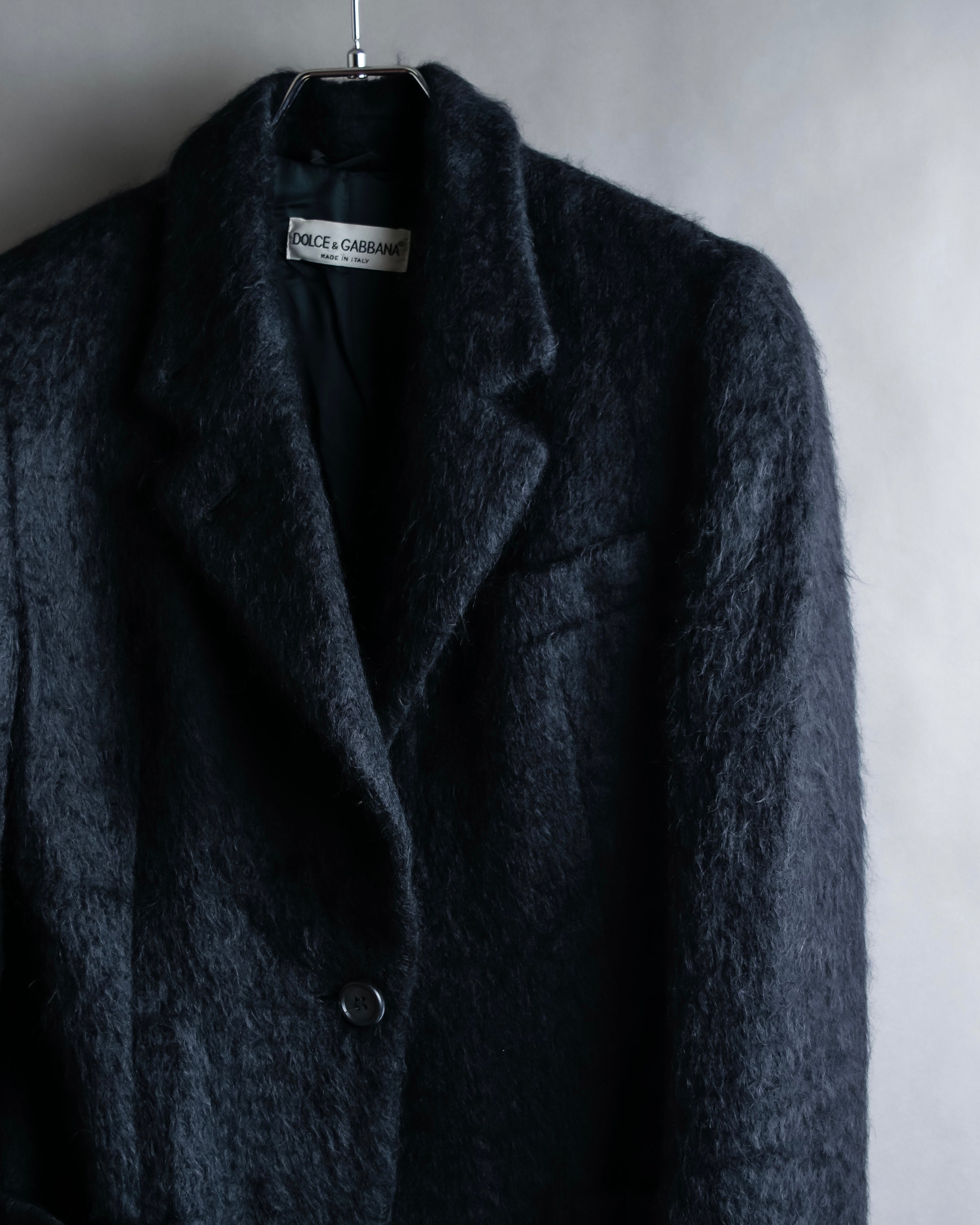 "DOLCE & GABBANA" Lightly brushed shaped tailored jacket