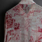 "John Galliano" 100% silk tropical floral regular collar shirt