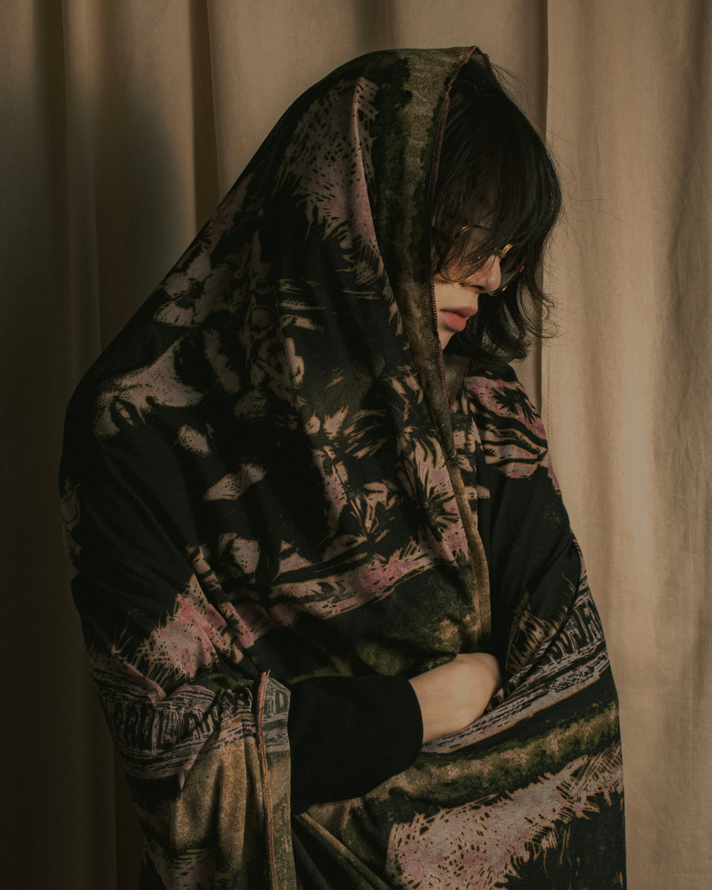 “Jean Paul Gaultier” Printed portrait large scarf