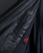 "JEAN PAUL GAULTIER" Firm finish double-zip belted mid-length coat