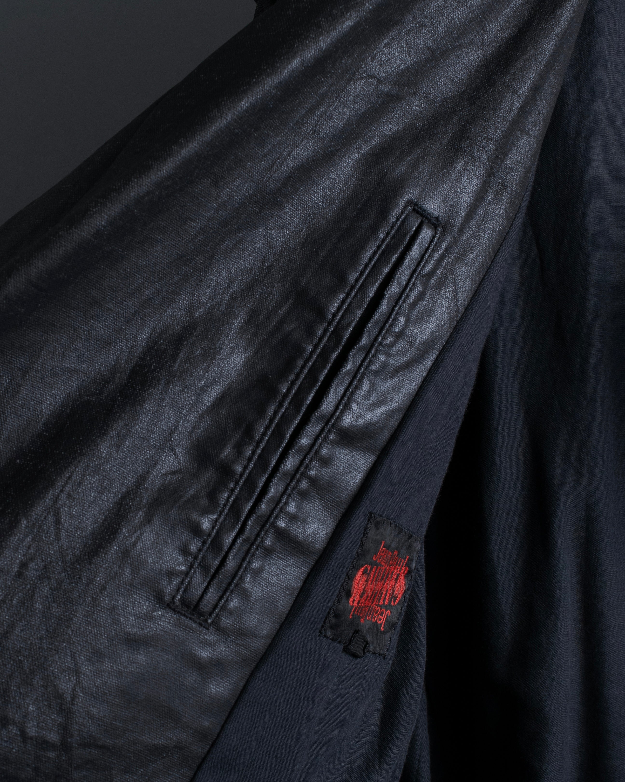 "JEAN PAUL GAULTIER" Firm finish double-zip belted mid-length coat