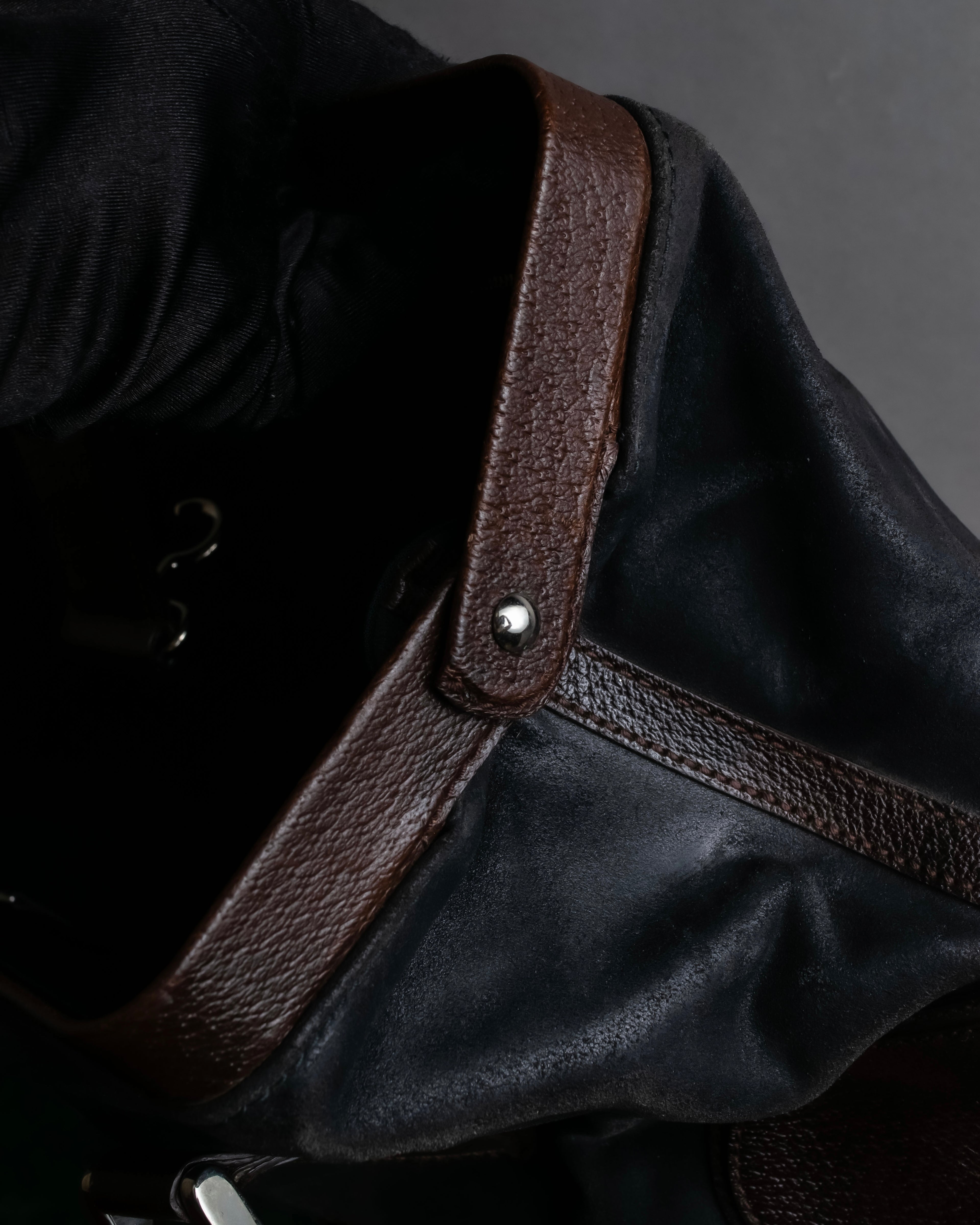 "BALENCIAGA" Circle lock design leather doctor bag