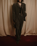 –SPECIAL– "ISSEY MIYAKE MEN" 98AW garment-pleated cotton tailoring set-up