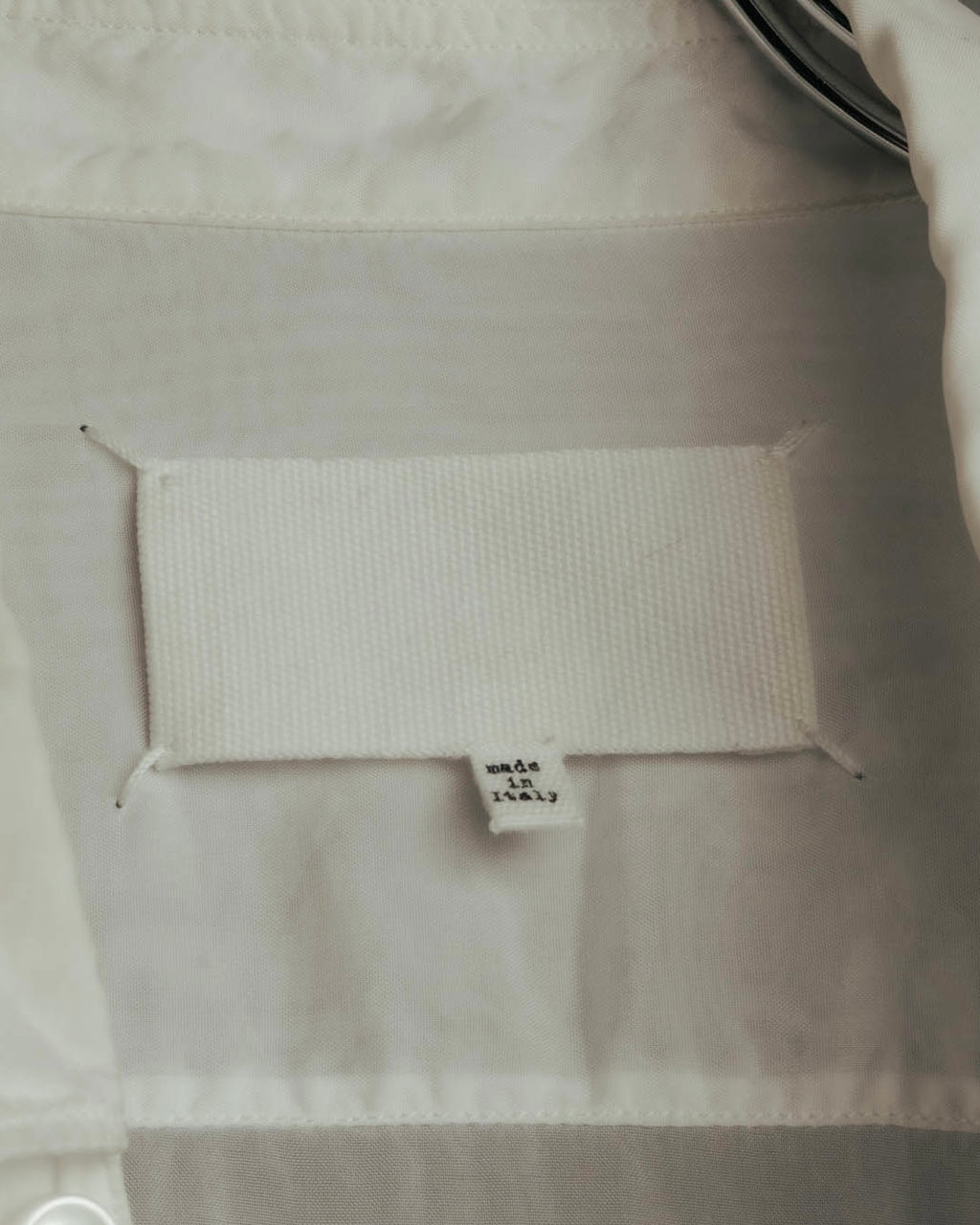 “Maison Margiela” 2018’s-20’s Cupro sheer white shirt