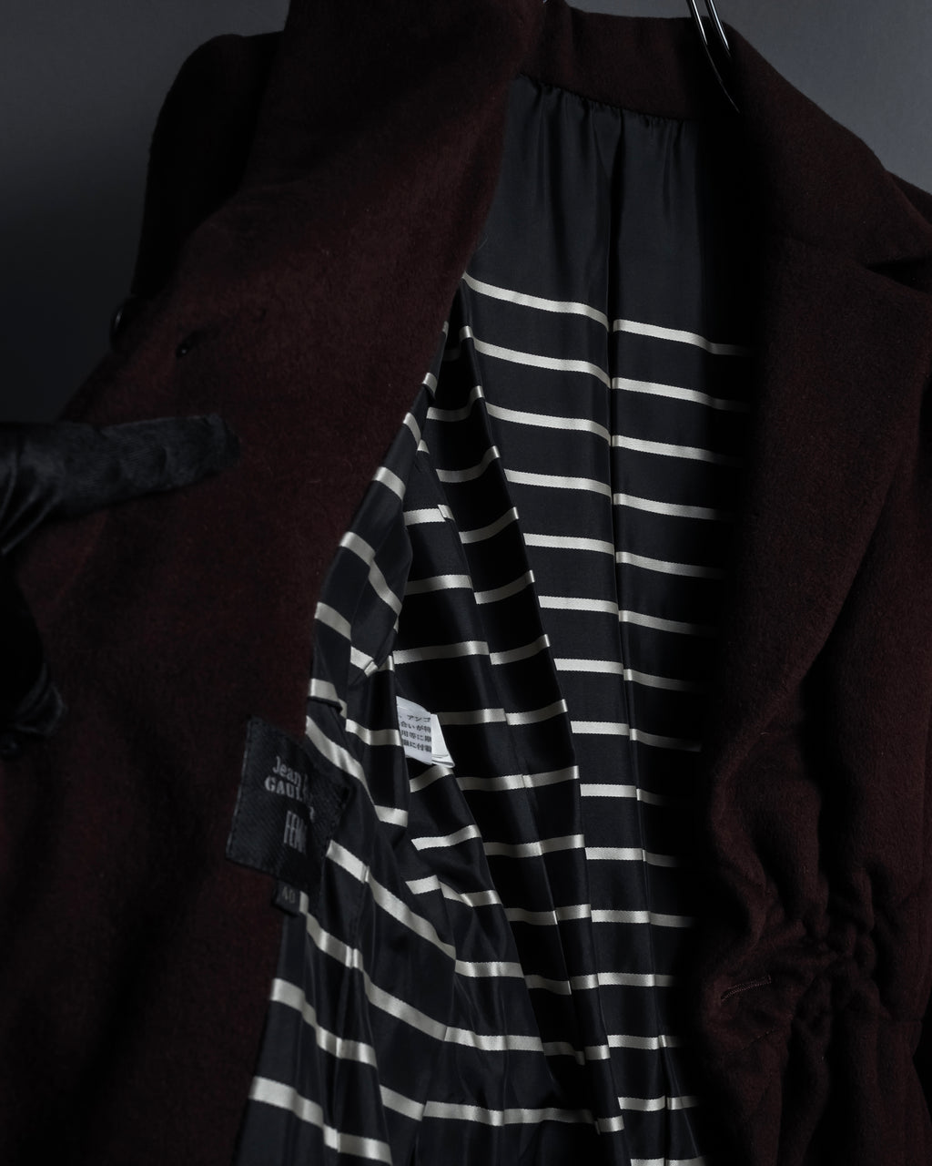 -SPECIAL- "JEAN PAUL GAULTIER"
 1990's-00's Gathered tuck shape design long coat