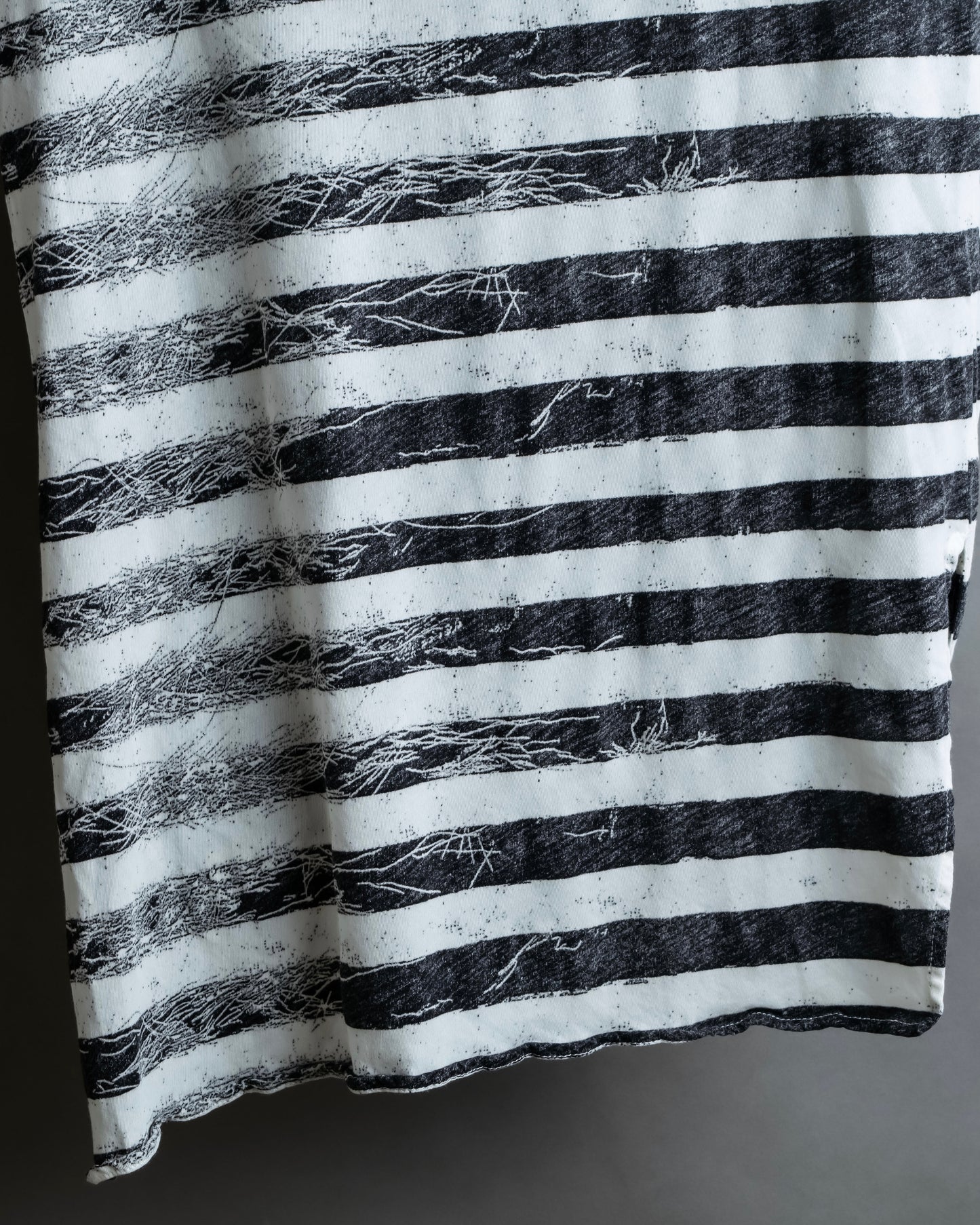 "MM6 MAISON MARGIELA" Peeling border pattern sleeveless pullover