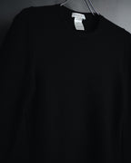 "CELINE" 00’s fine ribbed wool crewneck knit