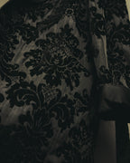 “DOLCE&GABBANA” Late 2010’s-early 2020’s Baroque jacquard belted robe coat