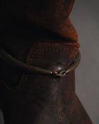 "GUCCI" 00’s equestrian harness long boots