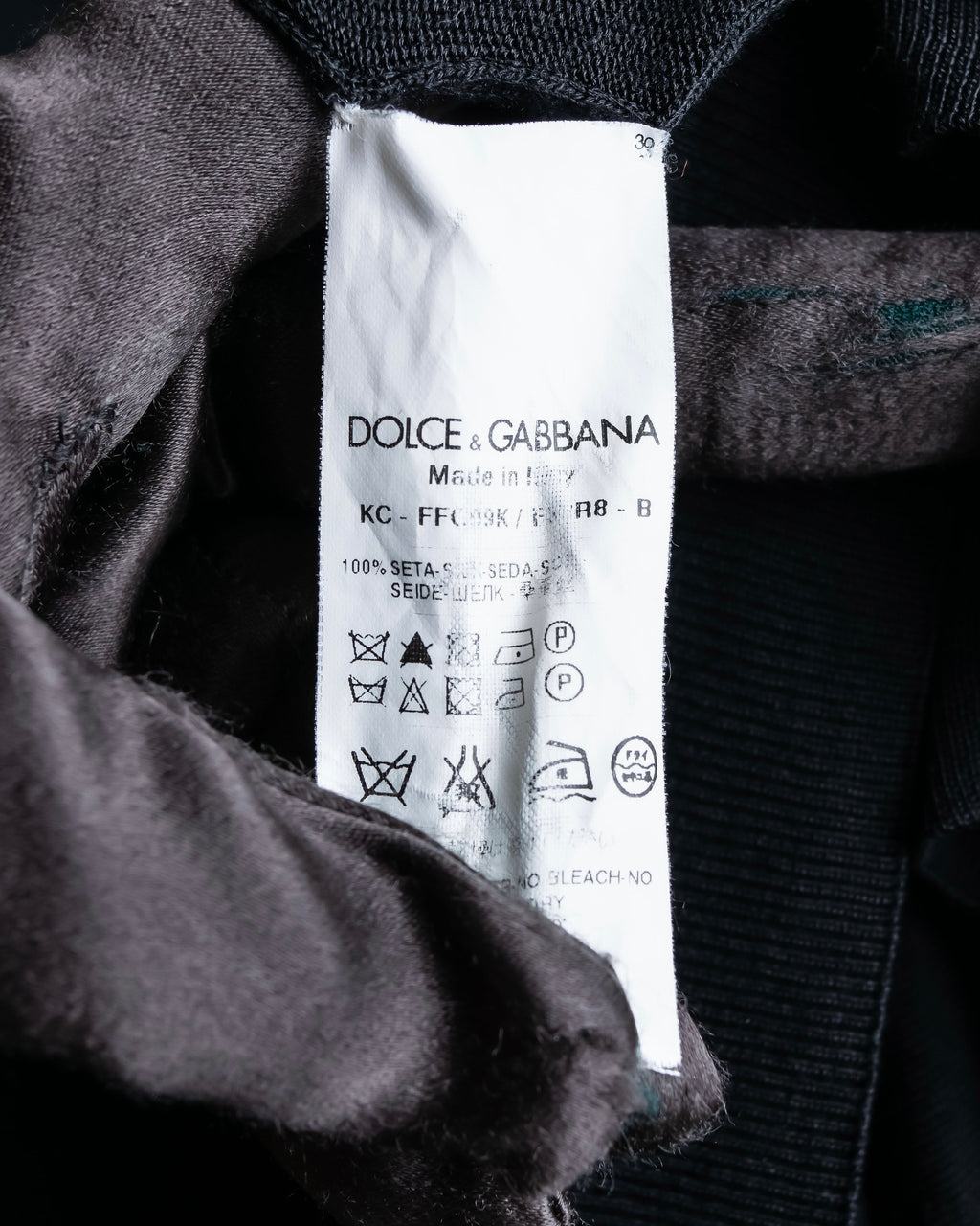 "DOLCE &amp; GABBANA" 100% silk snap button oversized cardigan