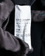 "DOLCE &amp; GABBANA" 100% silk snap button oversized cardigan