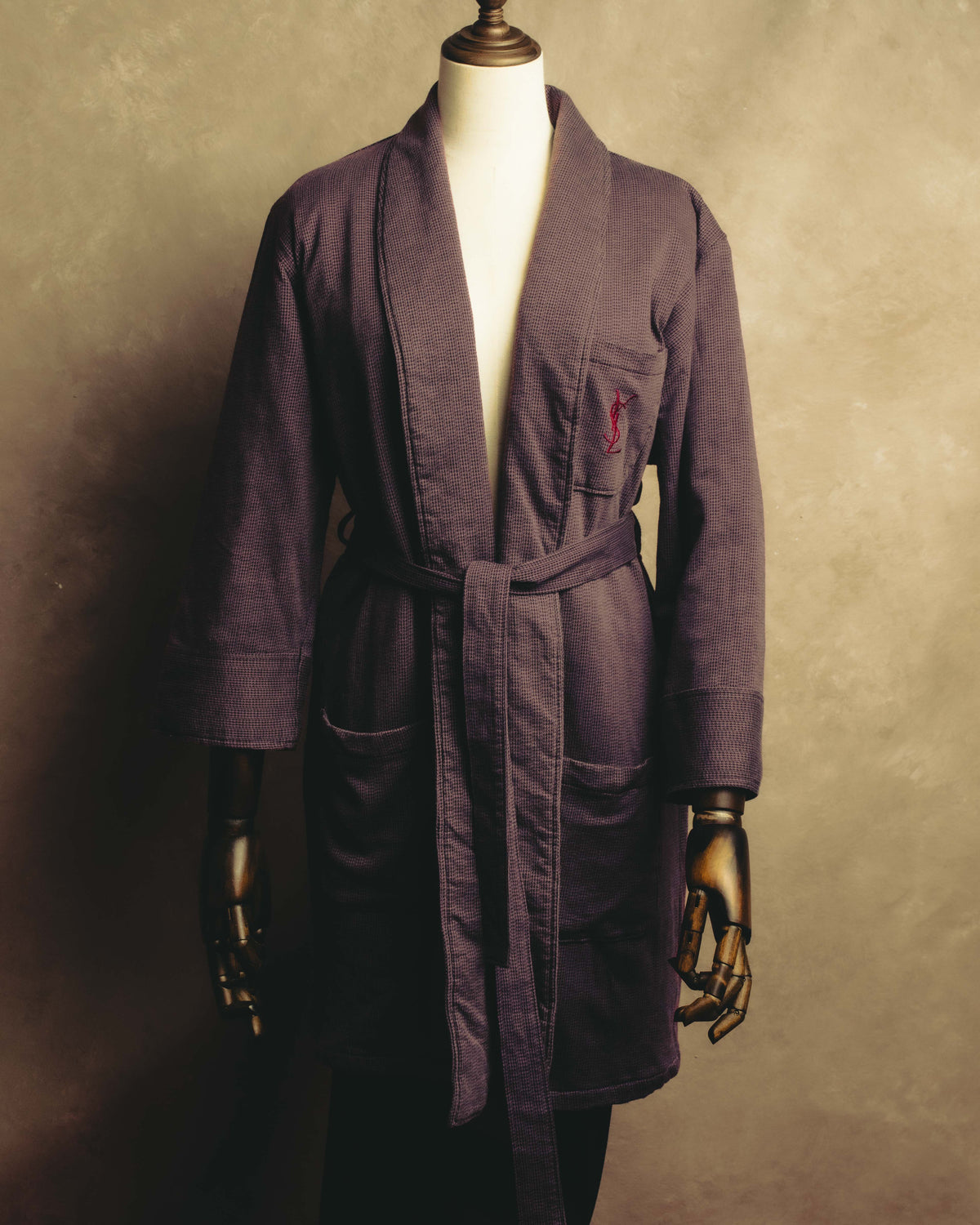 "Yves Saint Laurent" 90's-00's Quilted dressing gown