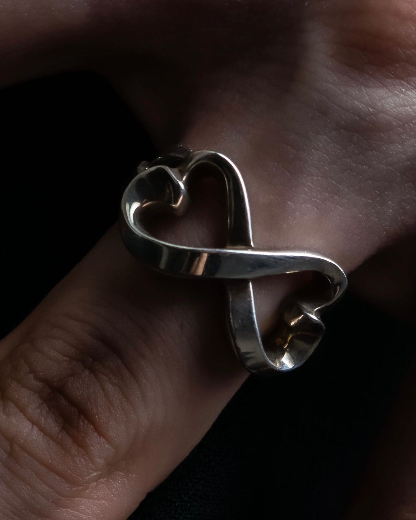 "Tiffany&Co" Paloma picasso loving heart double ring